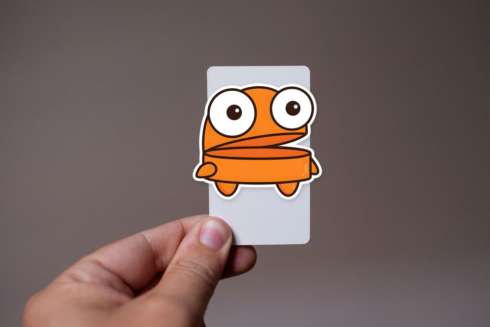 Orange R.E.P.O. Character Sticker