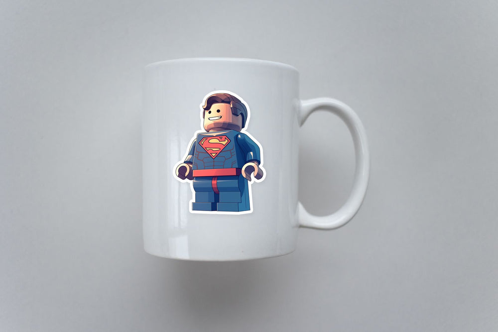 Lego Superman Hero Minifigure Sticker