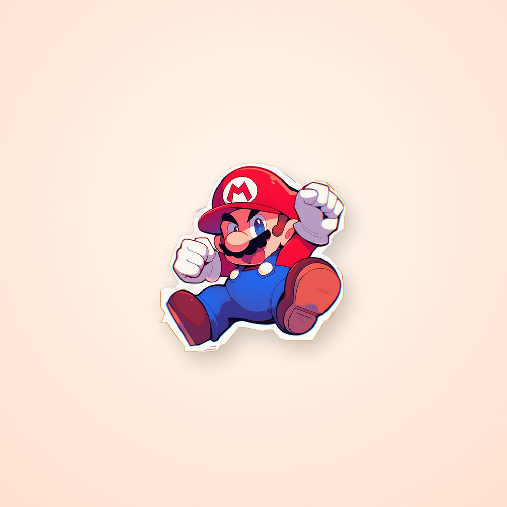 Super Mario Jumping Sticker