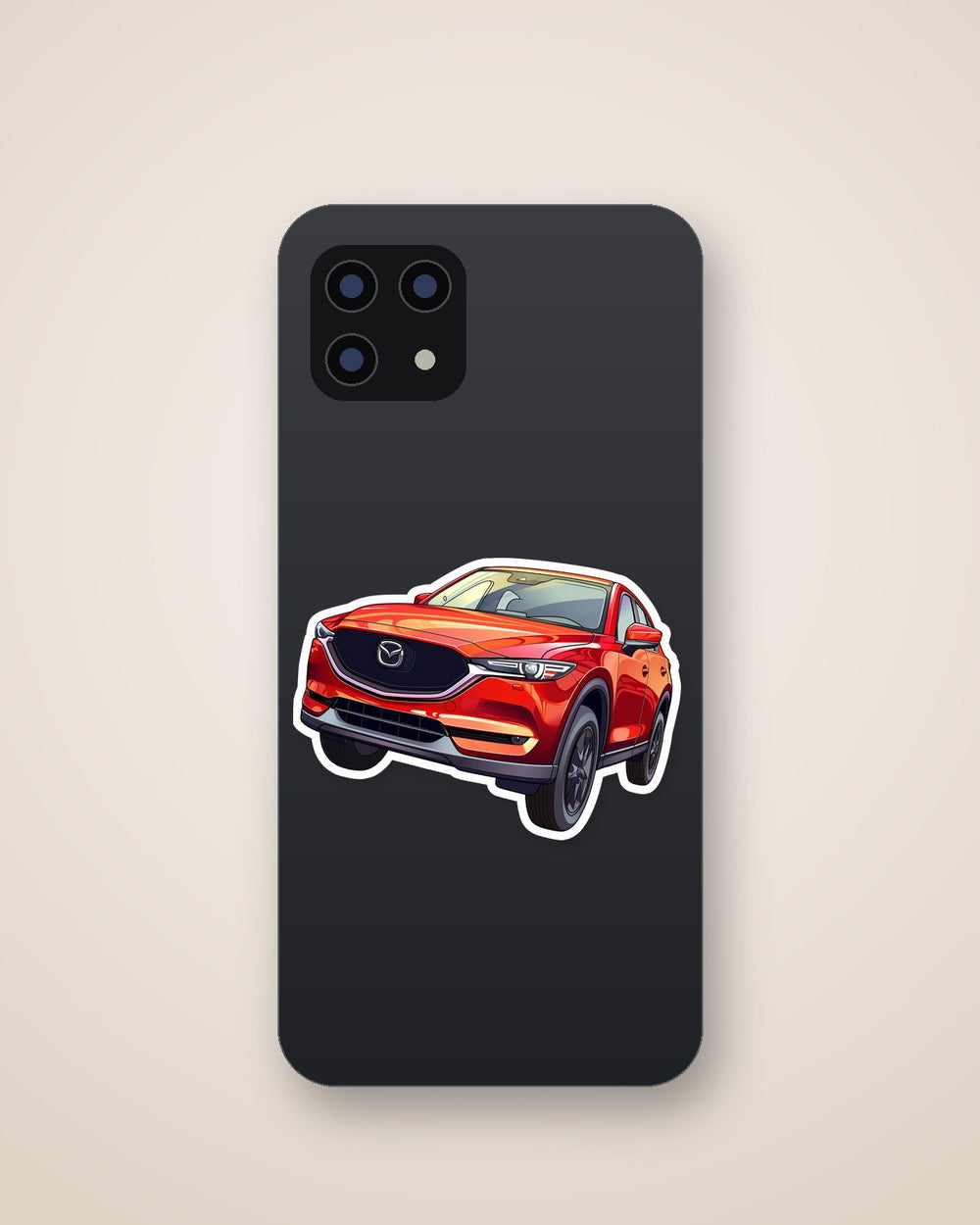 Mazda Cx-5 Red SUV Car Sticker