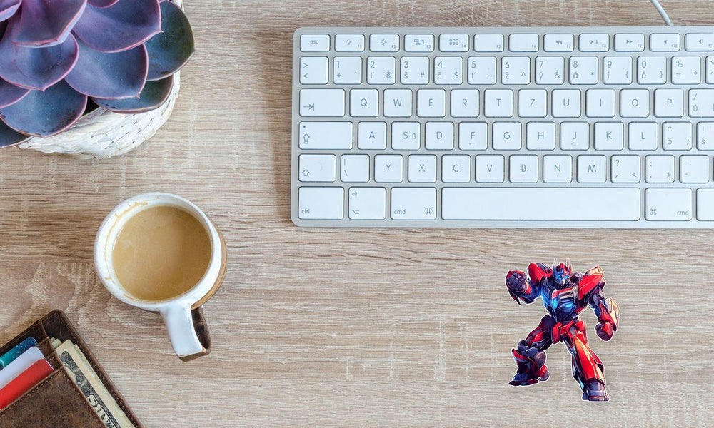Optimus Prime in Combat Stance Sticker