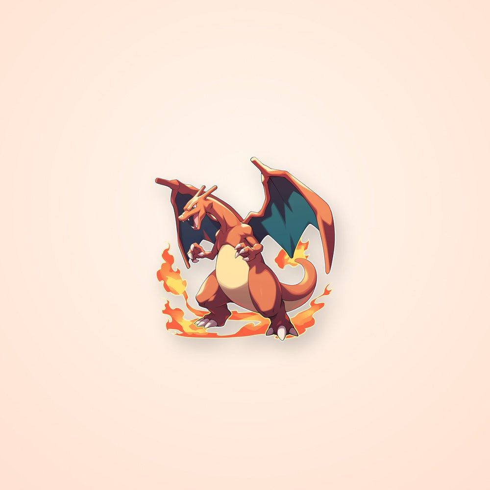 Charizard Flaming PokéMon Sticker