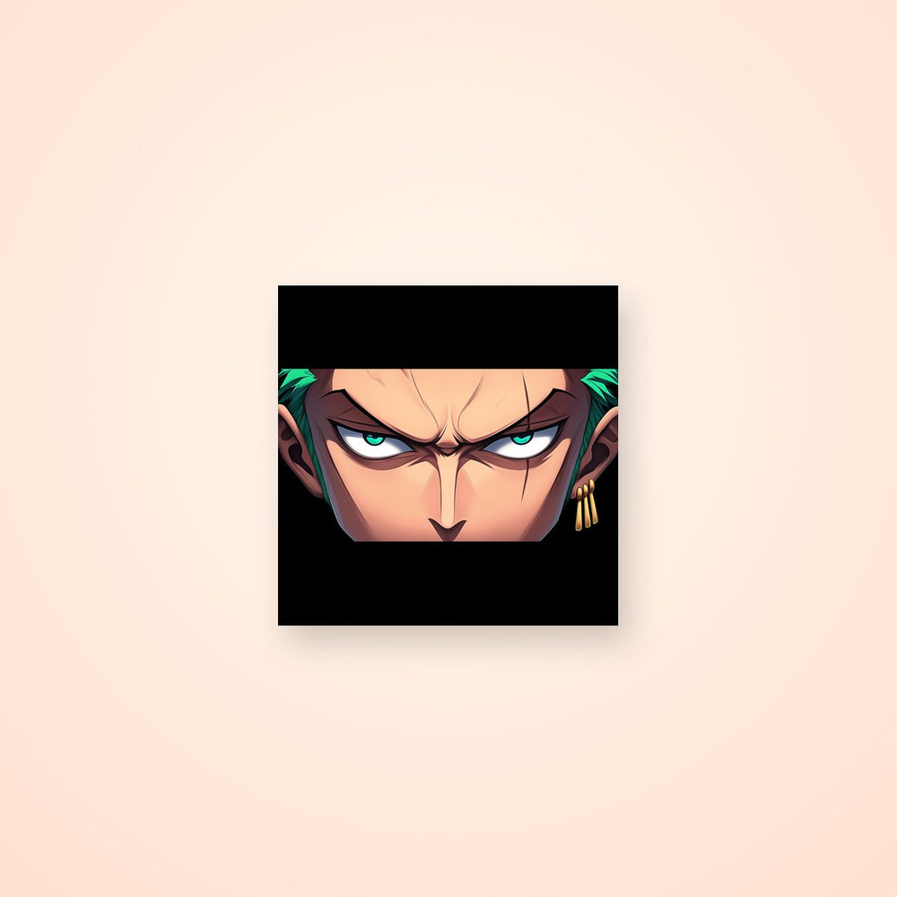 One Piece Zoro Intense Stare Sticker