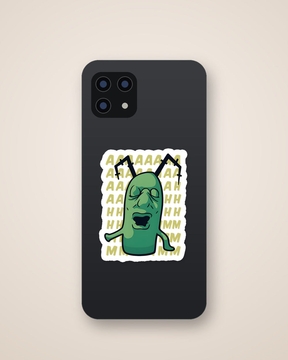 Spongebob Plankton Screaming Sticker