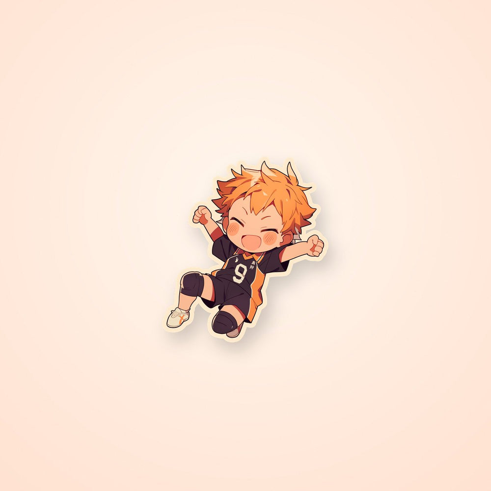 Happy Hinata Haikyuu Chibi Sticker