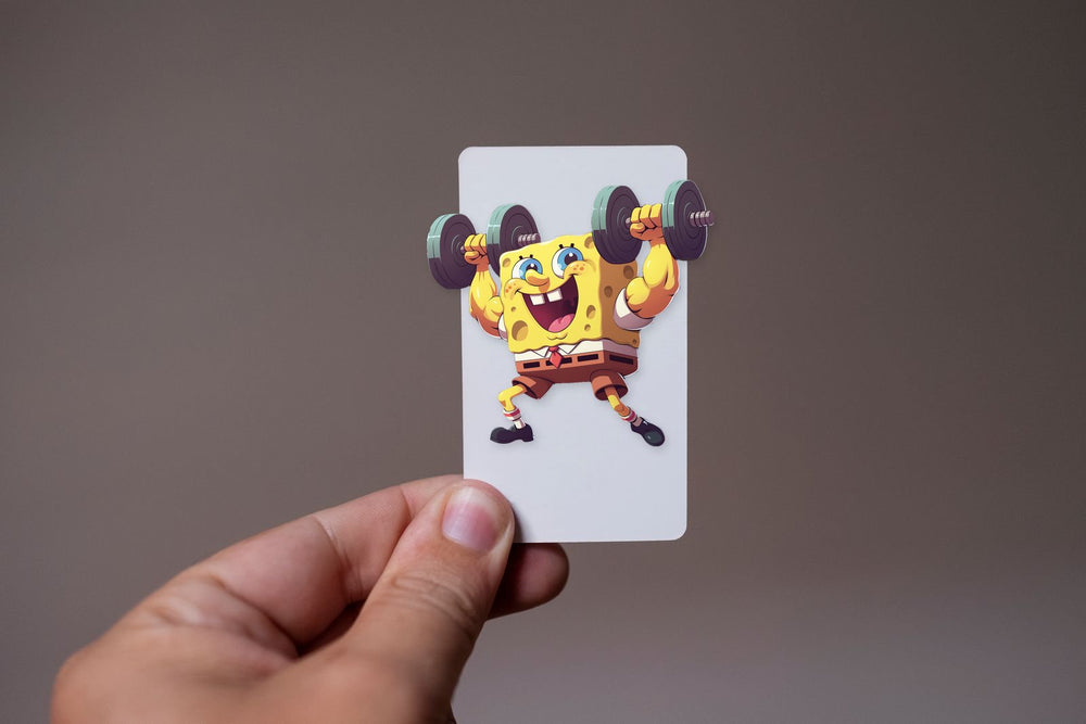 Funny Workout Spongebob Sticker