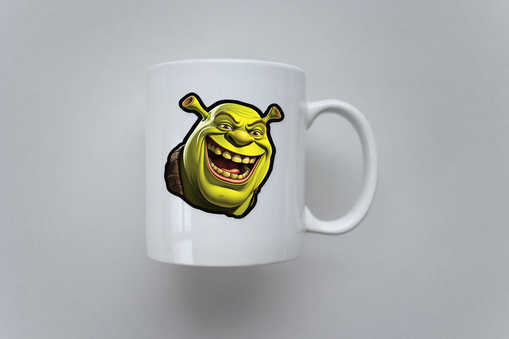 Funny Shrek Smiles Widely Sticker