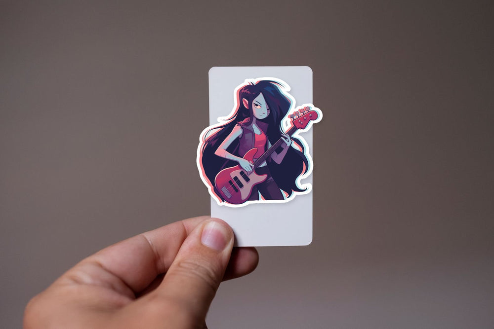 Marceline Adventure Time Guitar Sticker