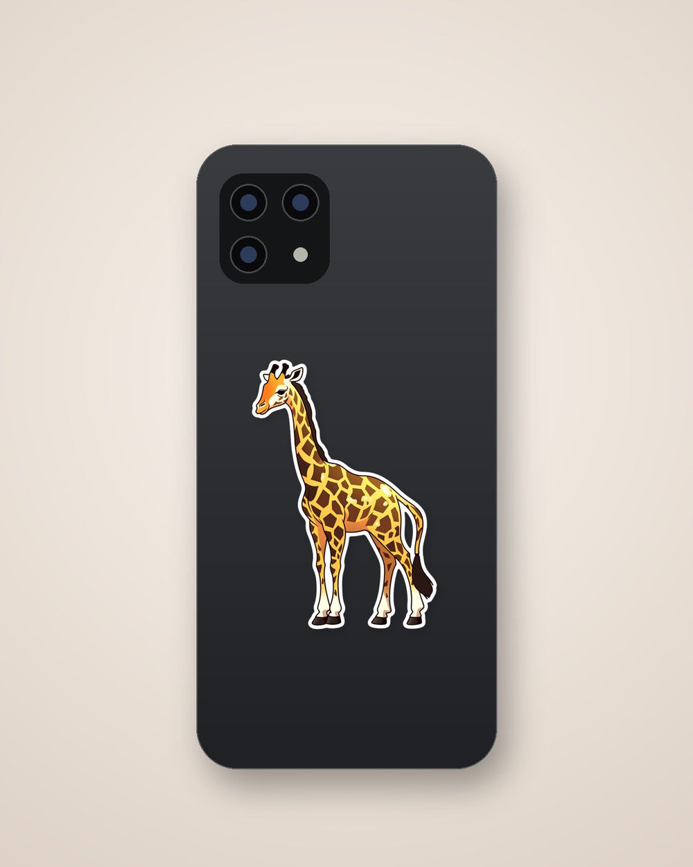 Aesthetic Giraffe Art Sticker