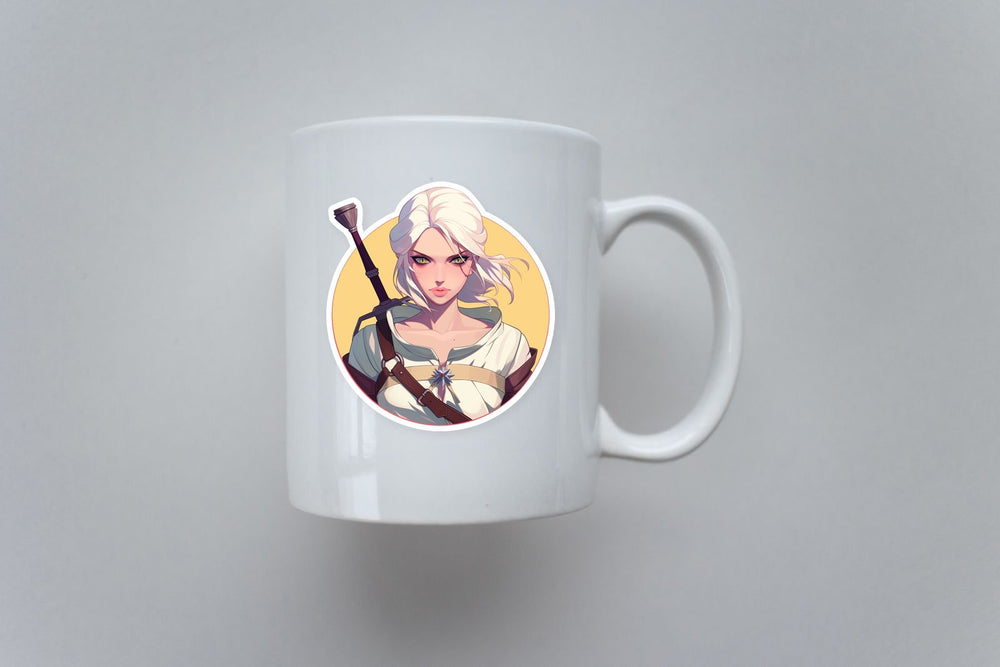 Ciri the Witcher Anime Style Sticker