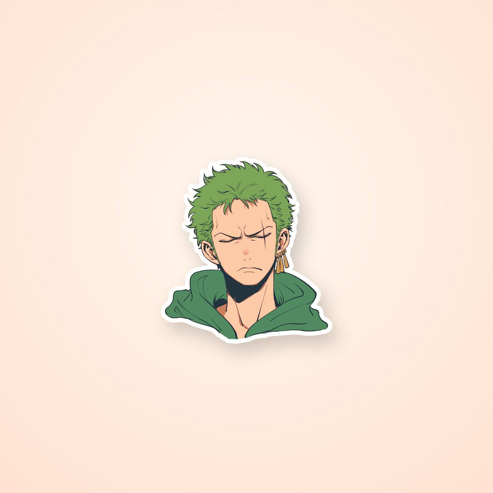 Roronoa Zoro Funny Face Anime Sticker