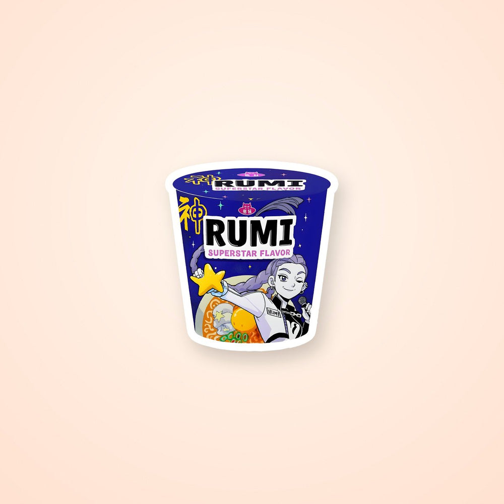 Rumi Superstar Ramen Cup K Pop Demon Hunters Sticker