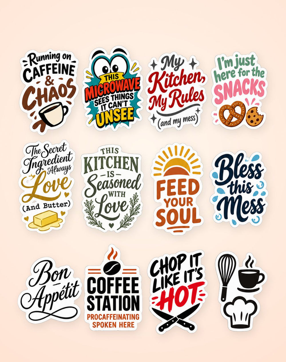 Kitchen Sticker Set