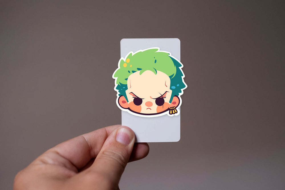 Roronoa Zoro Kawaii Head Sticker