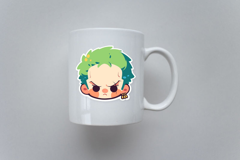 Roronoa Zoro Kawaii Head Sticker