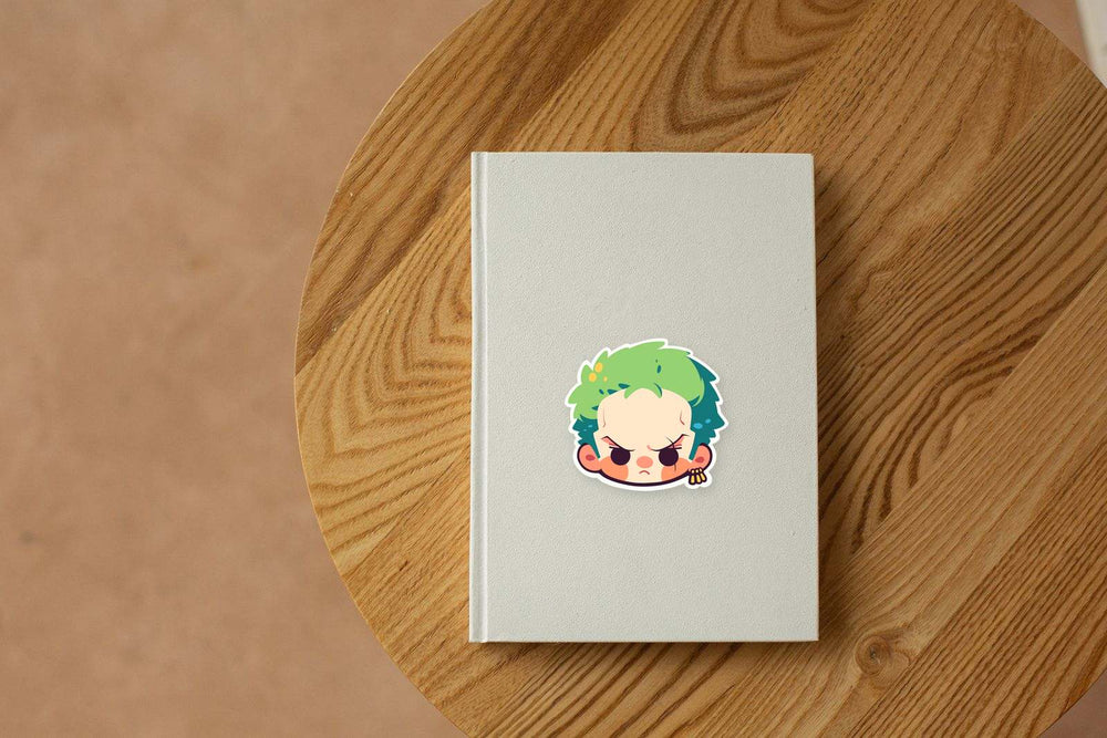 Roronoa Zoro Kawaii Head Sticker