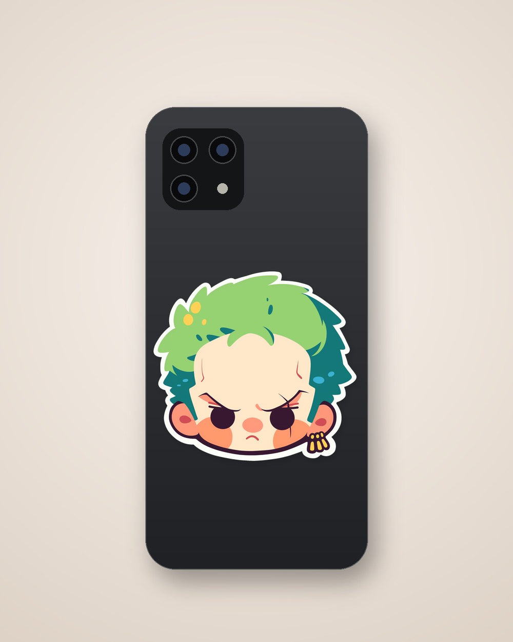 Roronoa Zoro Kawaii Head Sticker