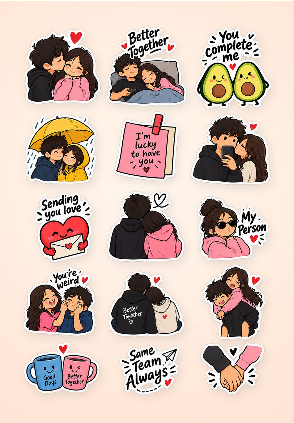 Social, Love & Relationships Sticker Pack 2