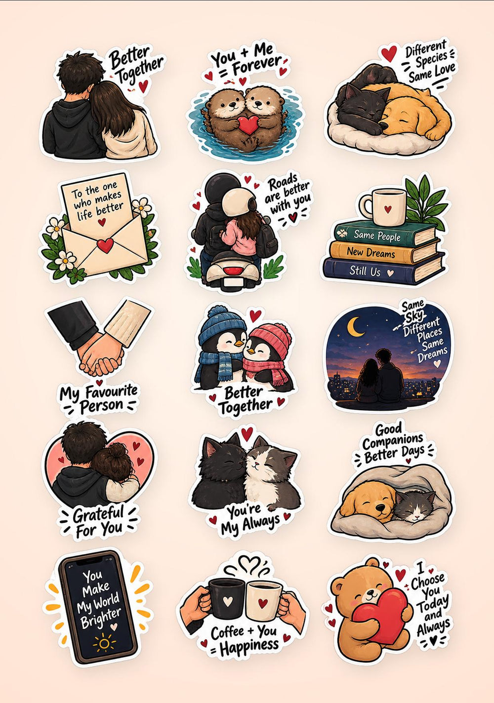 Social, Love & Relationships Sticker Pack 3