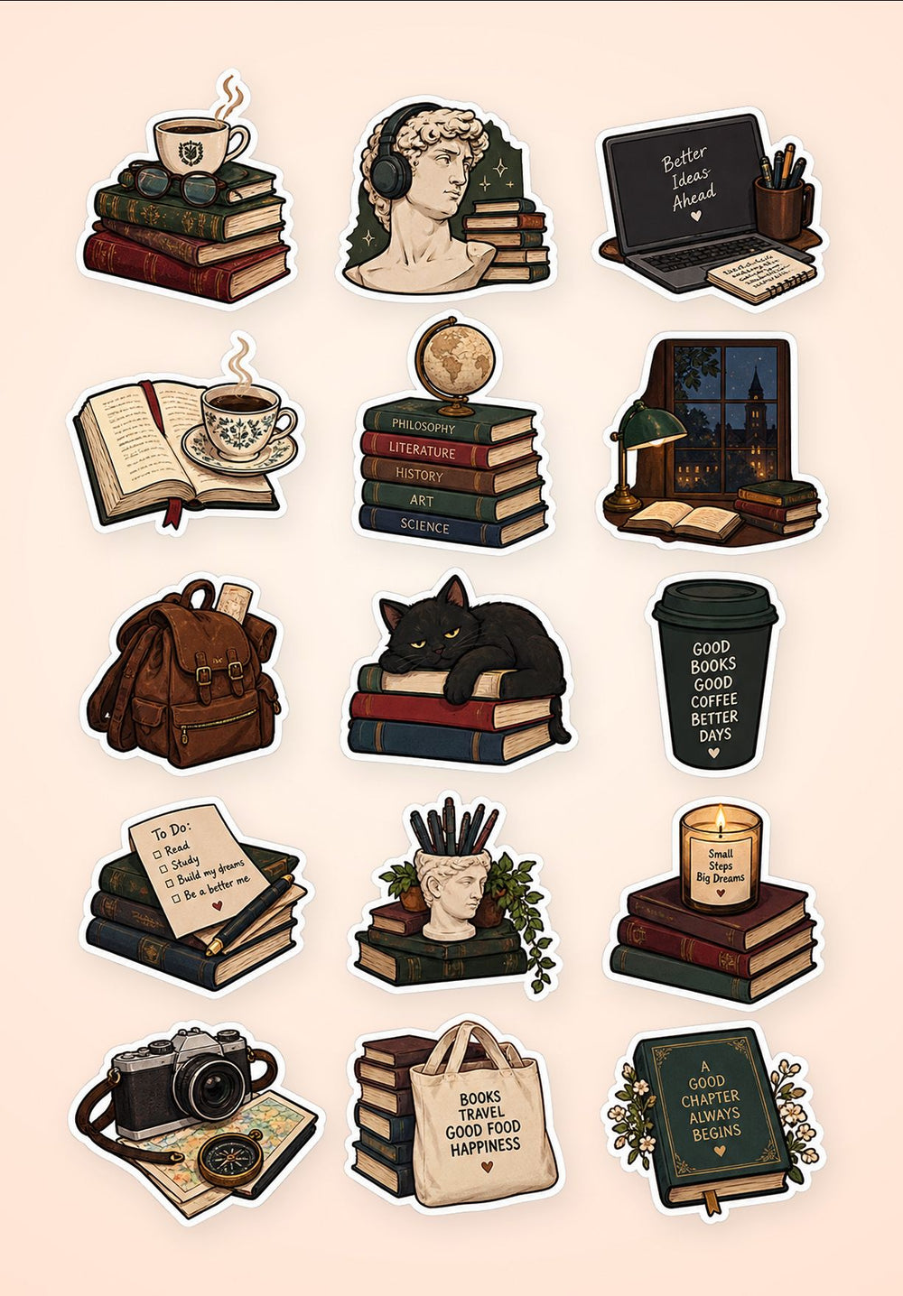 Study & Work Life Sticker Pack 1