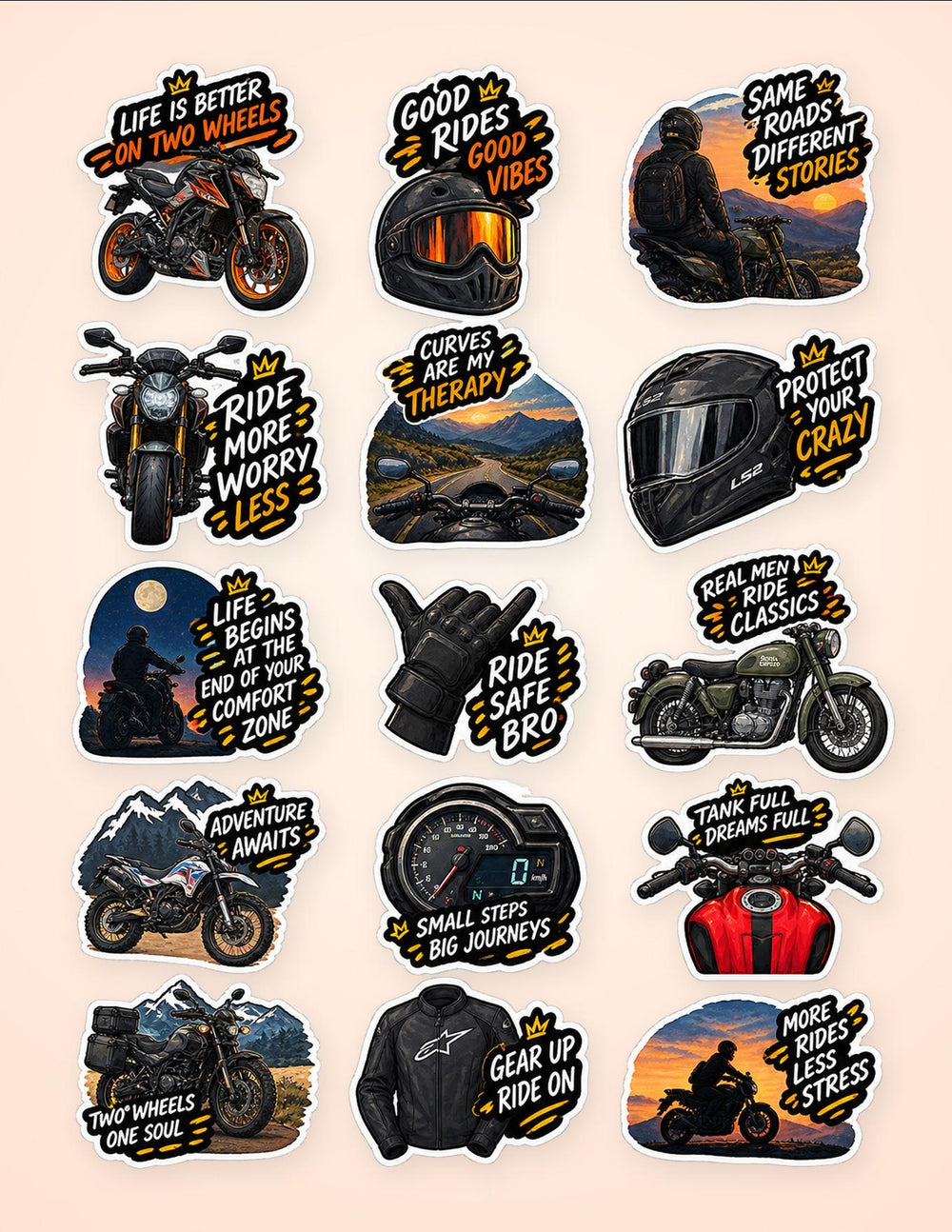 Travel & Adventure Sticker Pack 1