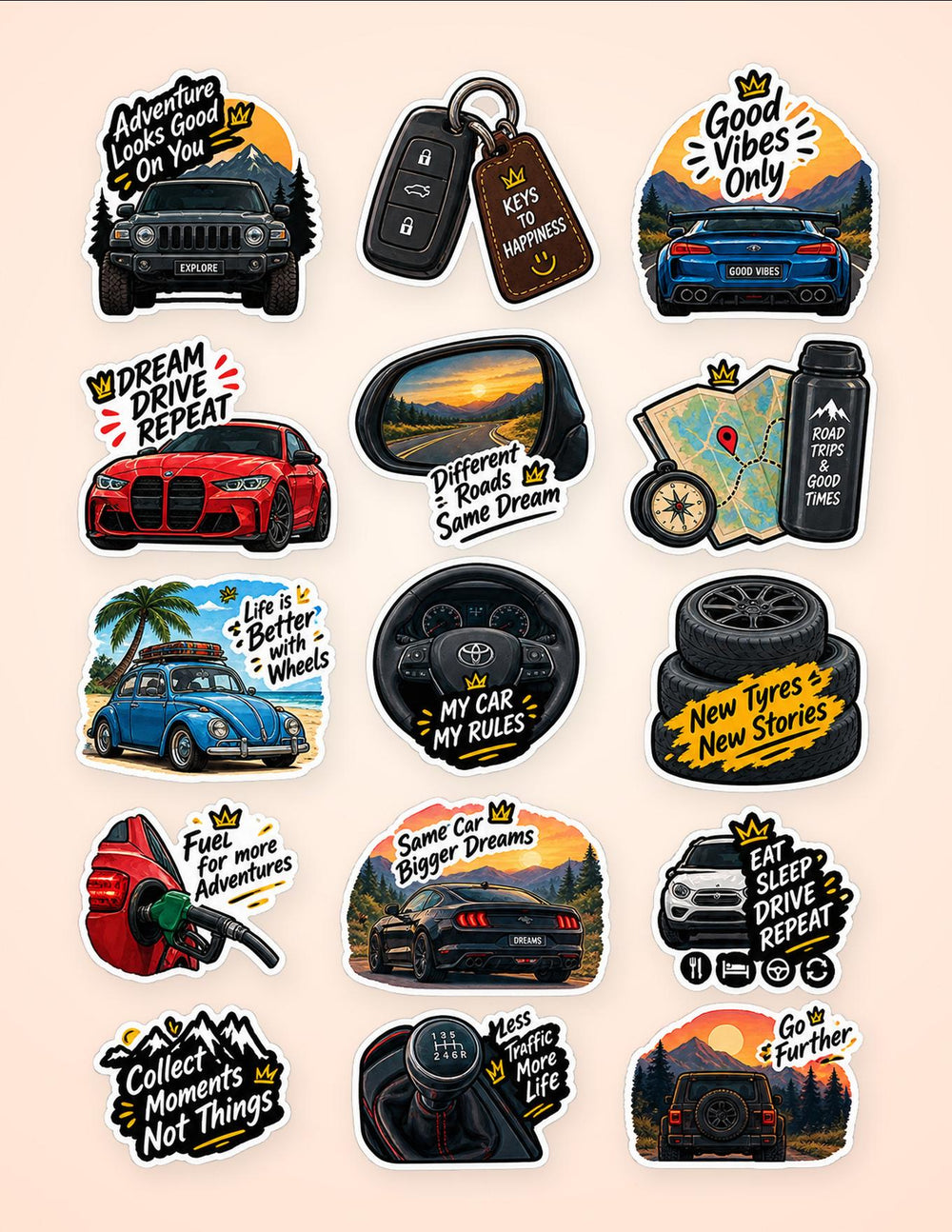 Travel & Adventure Sticker Pack 3