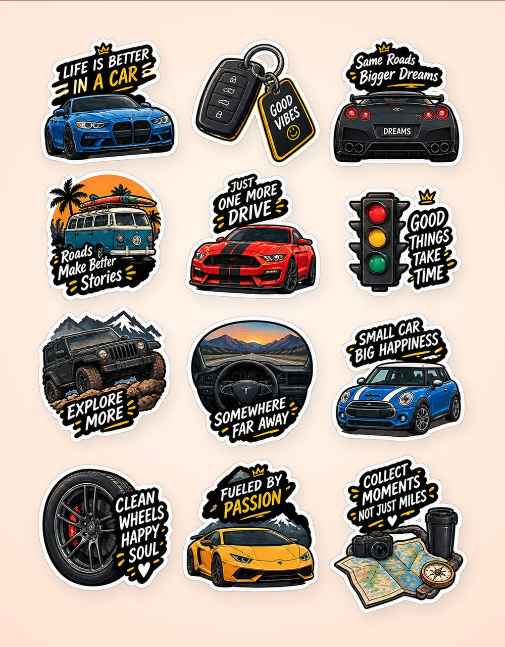 Travel & Adventure Sticker Pack 4