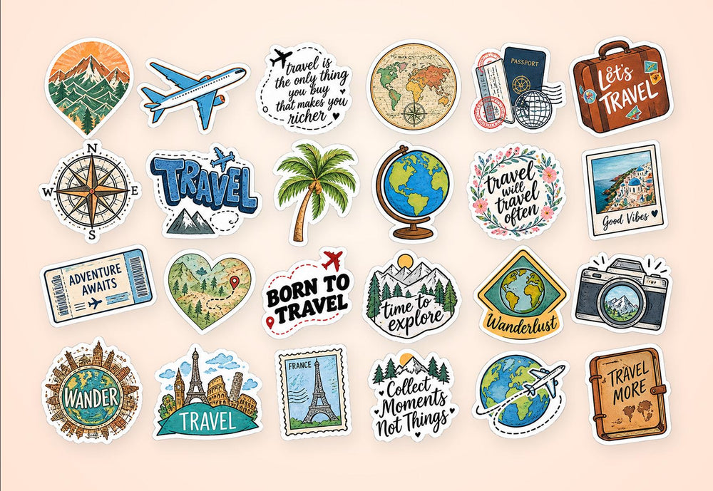 Travel Sticker Set