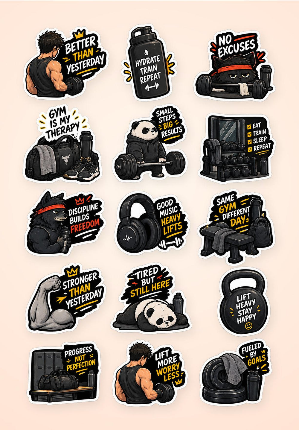 Wellness, Rest & Self-Care Sticker Pack 3